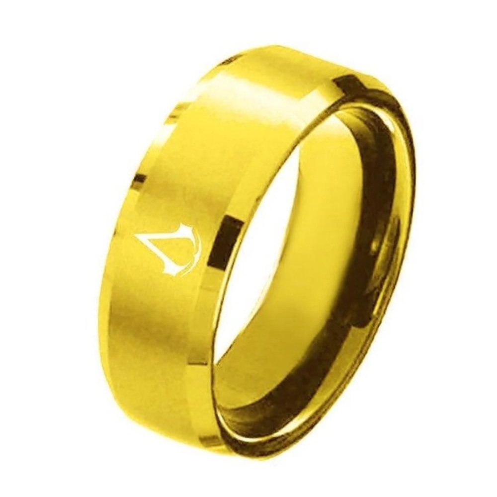 Gold assassins creed ring